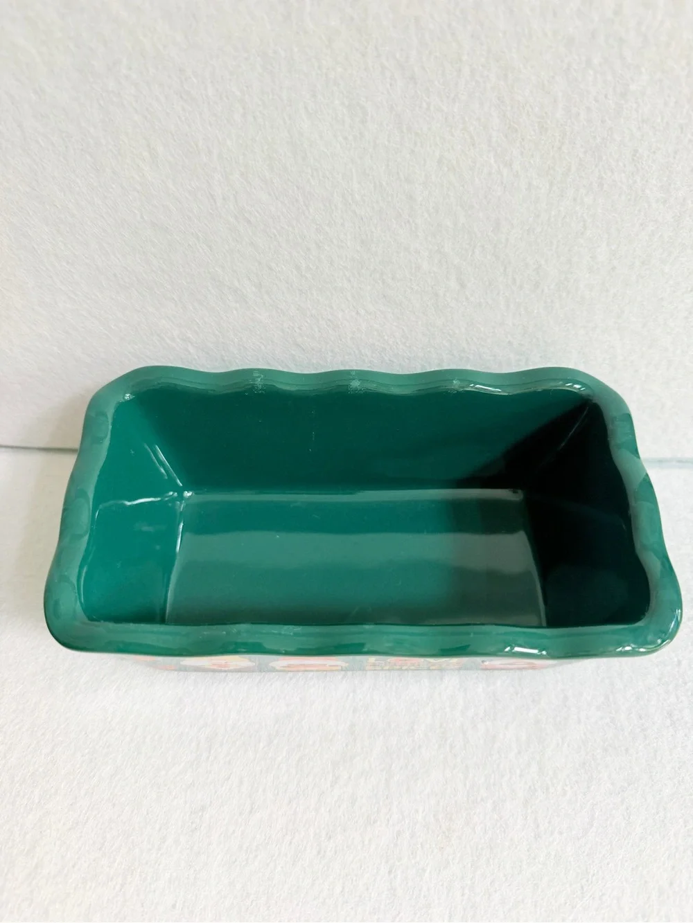 Nantucket mini loaf pan Fall Gnomes Donut You Love Pumpkin Spice Stoneware green